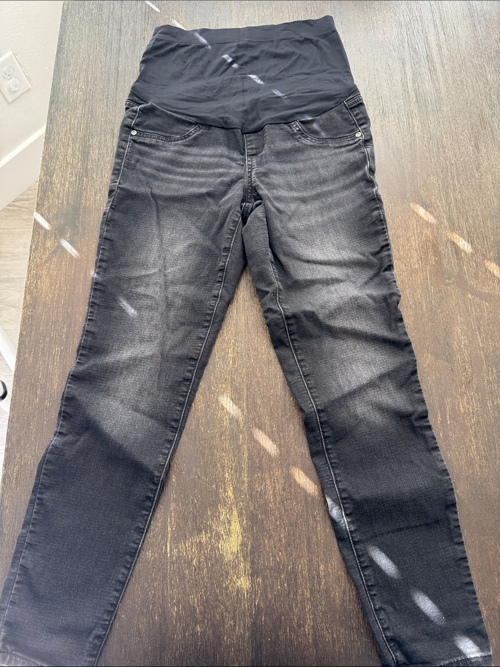 Sonoma Black Skinny Maternity Jeans with Overband